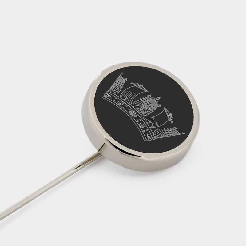 Royal Navy Lapel Pin - Palladium
