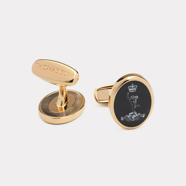 Royal Corps of Signals Cufflink - Gold